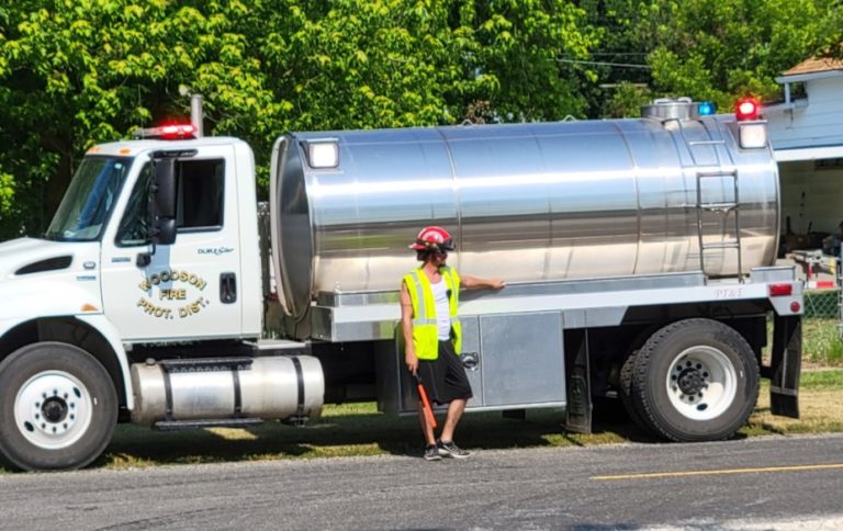 Woodson Fire Protection District water tanker truck